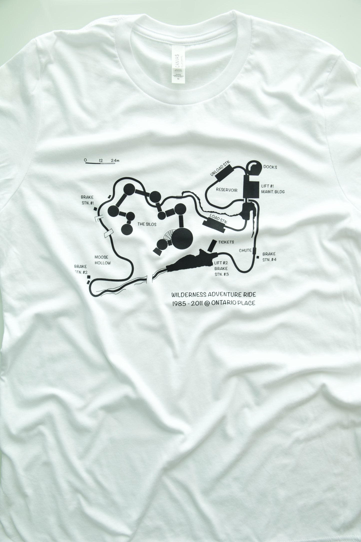 Wilderness Adventure Map Unisex Tee (colours)