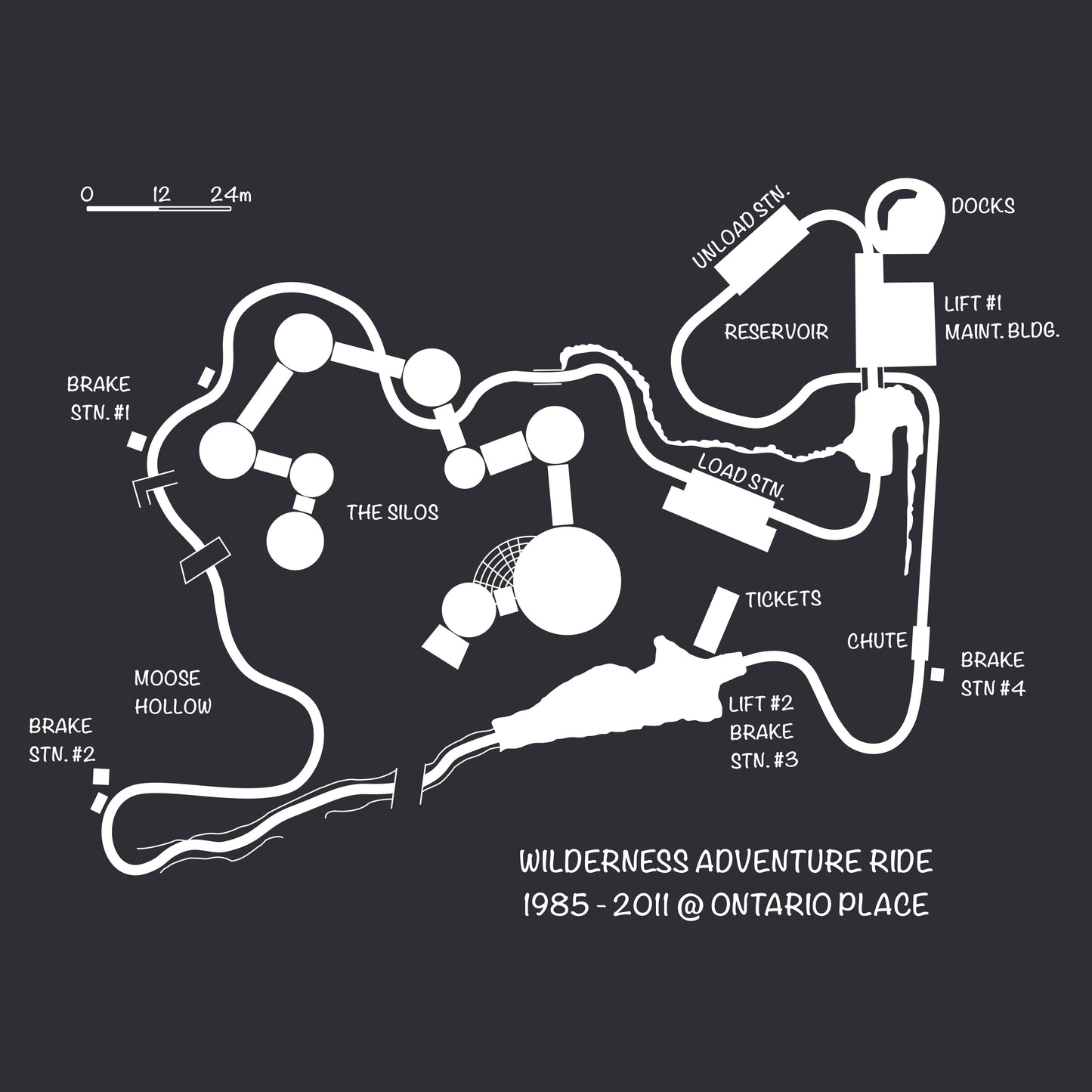 Wilderness Adventure Map Unisex Tee (colours)